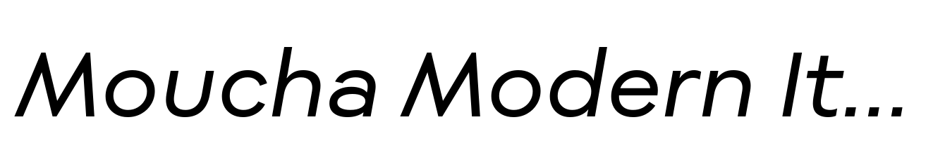 Moucha Modern Italic